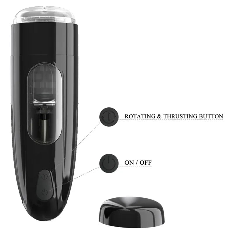 Automatic Piston Telescopic Rotation Male Masturbator Moan Interactive Thrusting Vagina Poket Pussy Vagina Sex Toys For Men