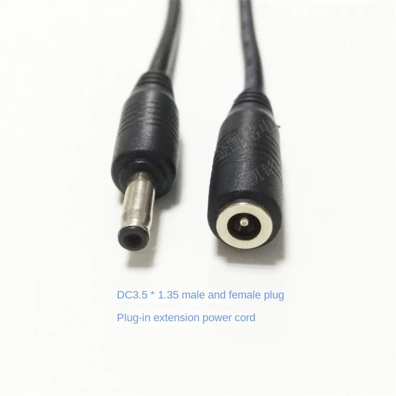 Thick Copper 5V Power Extension Cable - DC3.5*1.35 - Wireless Surveillance Camera Dash Cam - 3m