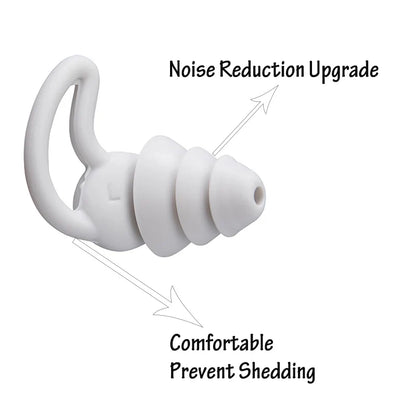 Silicone Sleep Earplugs Soundproof Ear Protection Ear Plugs Anti-noise Travel Earplugs Silicone Soft Noise Reduction