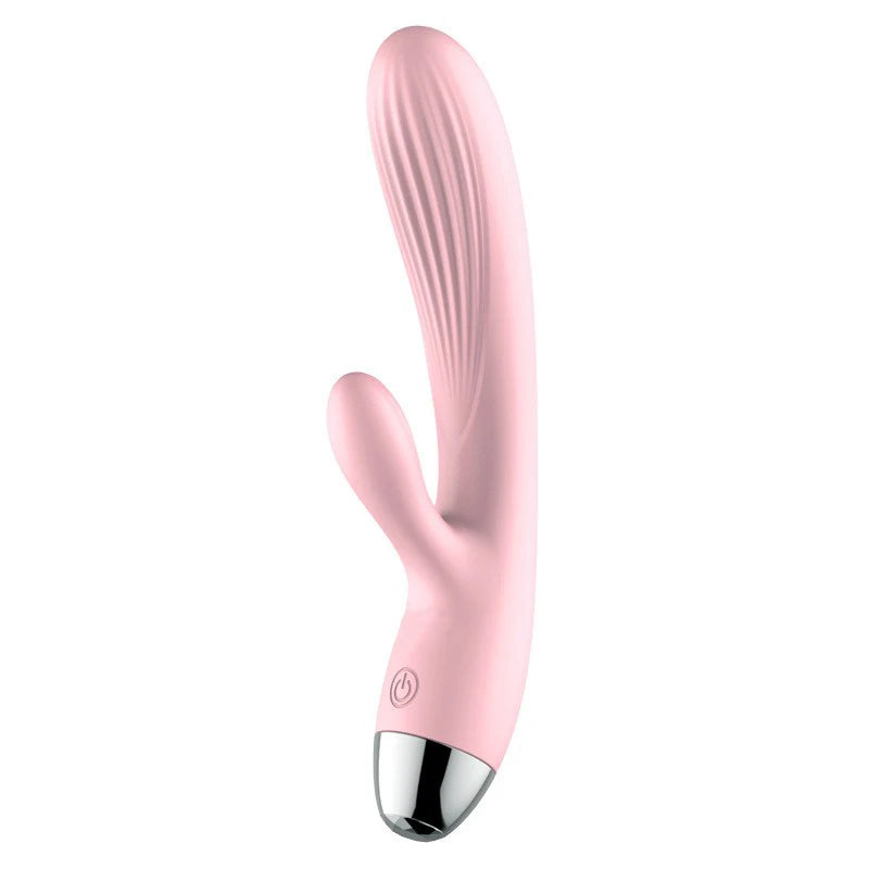 1PCS G-Spot Dildo Rabbit Vibrator Warming Dual Vibration Silicone Waterproof Female Vagina Clitoris Massager For Women