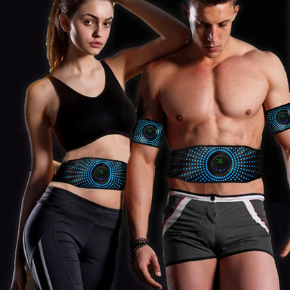 New Smart Electric Fitness Abdominal Belt Silicone Weight Loss Stickers Arm Muscle Training Instrument Abdominal Abs Sticker