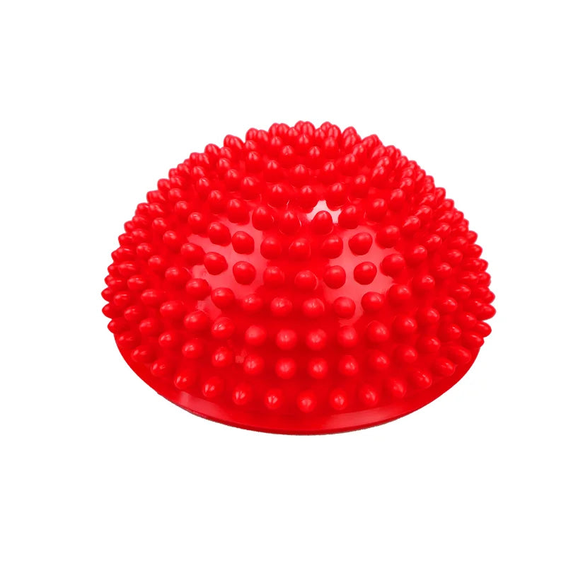 1PCS GYM Pilates Fitness Balancing Ball PVC Yoga Ball 16cm Inflatable Massage Point Half Fit Ball Balance Trainer Stabilizer