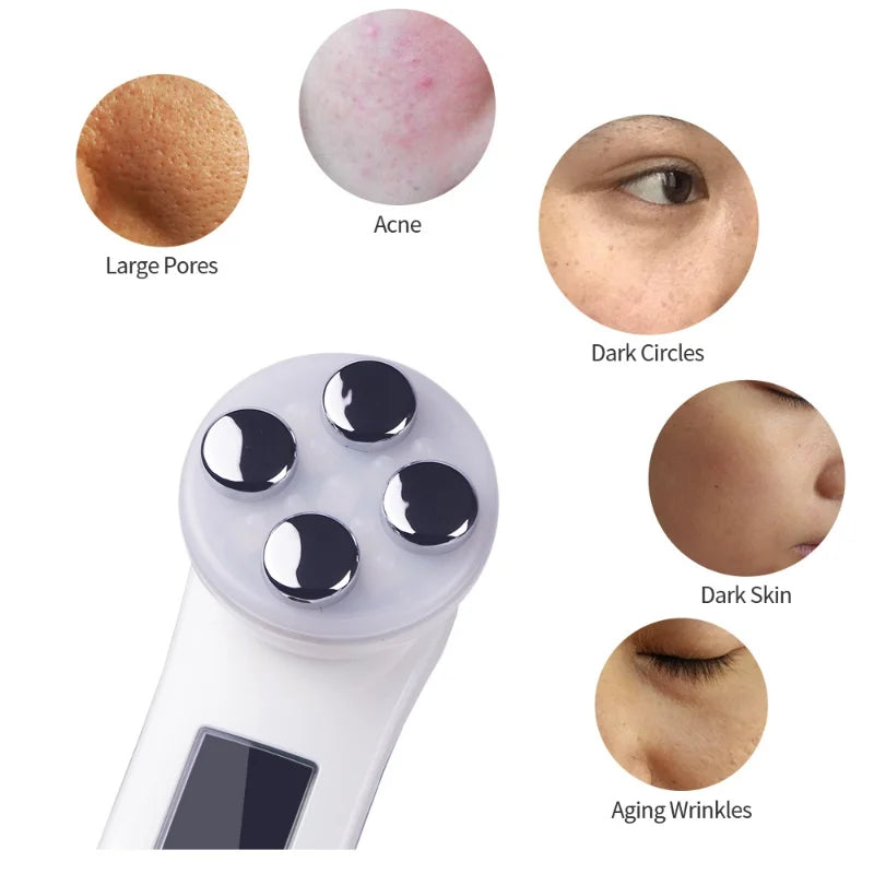 NEW Radiofrequency EMS 5-color LED Photon Beauty Instrument Skin Lifting Firming Anti-wrinkle Skin Care Facial Massager