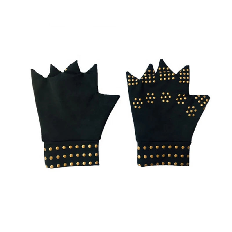 1 Pair Magnetic Therapy Arthritis Gloves Adult Rheumatoid Muscle Relax Compression Hand Glove Wrist Brace Support Massage Glove