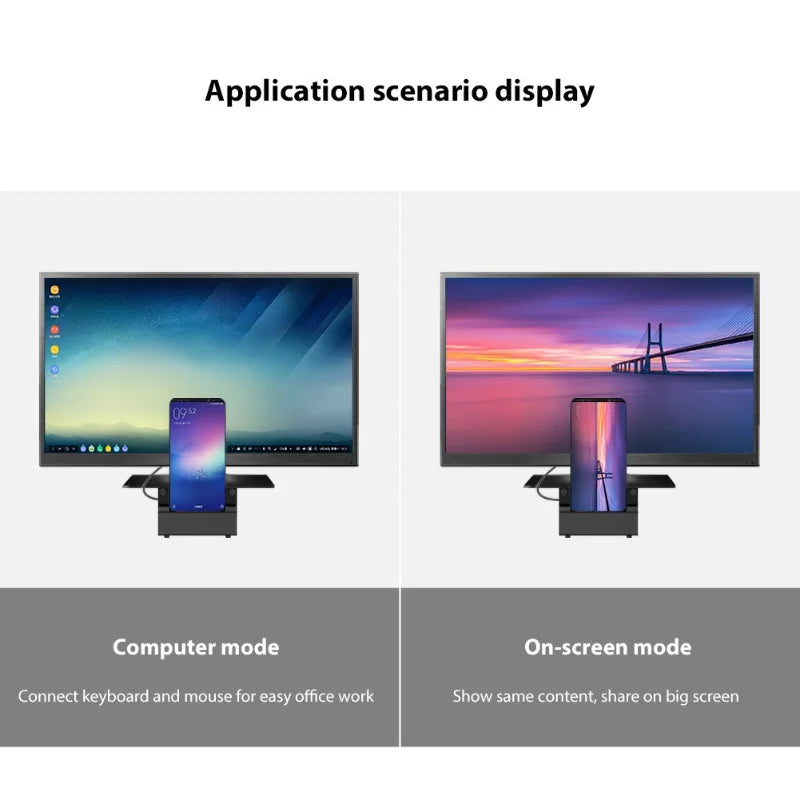Type-C HDMI Switch Docking Station for Mobile Phones - HD Video Converter