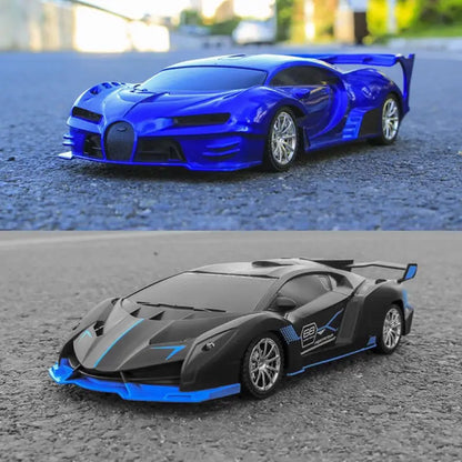 1:18 4DWC RC Car With Led Light  Radio Remote Control Cars Sports Car High-speed Drift Car Boys Toys For Children