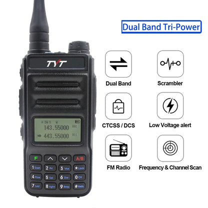 TYT TH-UV88 Dual Band VHF UHF 144/430MHz 5-Watt Portable Radio Walkie Talkies Long Range Amateur Analog Handheld Transceiver