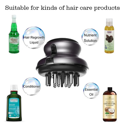 Head Massager Scalp Applicator Comb Anti Hair Loss Fluid Comb Essential Oil Hair Growth Treatment Device Hair Care Tool 30ml