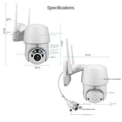 1080P High-definition Network WIFI Camera Human Tracking Outdoor Waterproof Ball Machine Remote Monitoring Camera