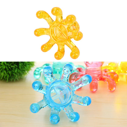 1pc Handheld Octopus Massager Portable Crystal Massage For Relieving Neck Abdomen Back Muscle Pain Colors Random