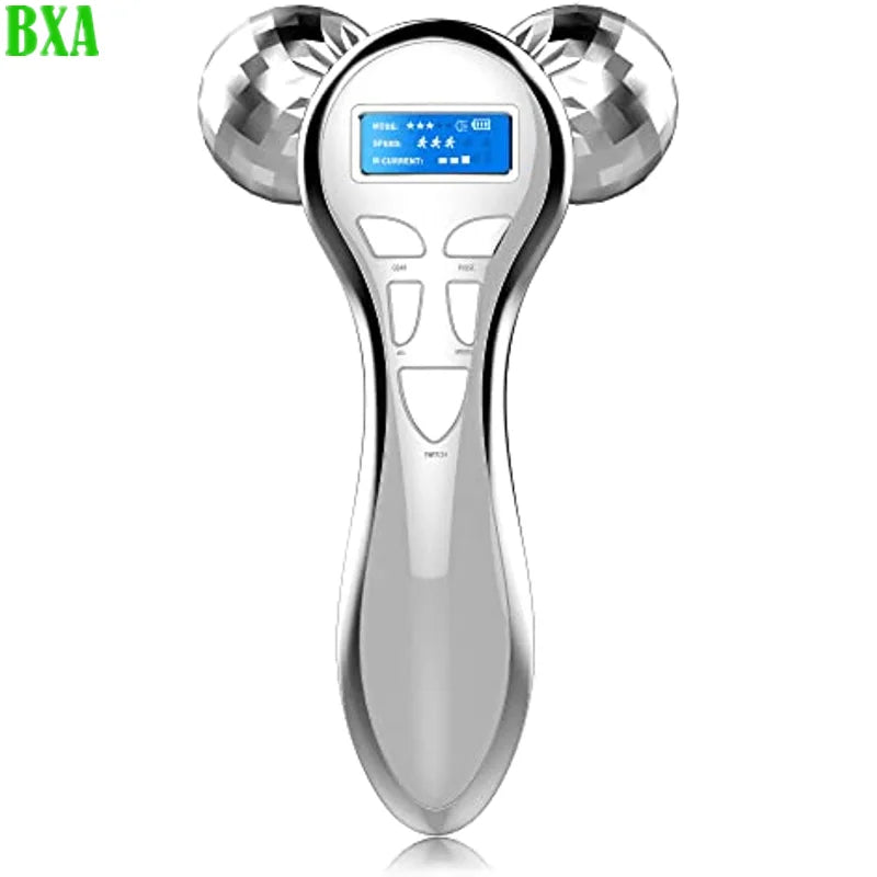 New 4D Facial Massager Roller Microcurrent Face Massager Roller Beauty Skin Care Tool for Face Eye Neck Gift for Women