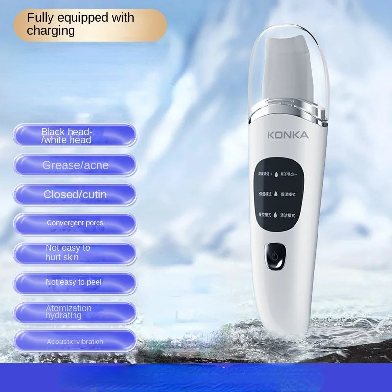 Ultrasonic Peeling Machine Is A Magical Tool for Absorbing Blackheads Blackhead Shovel Acne Extractor Household Beauty Facial