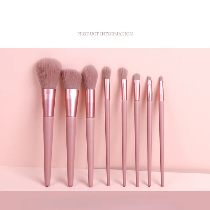 8PCS Makeup Brushes Set Professional Cosmetic Powder Eye Shadow Foundation Blush Blending Concealer Beauty Make Up Tool Brushes