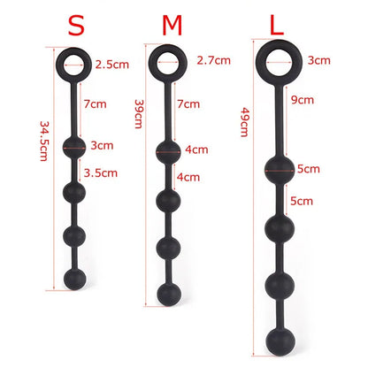 1PCS Silicone 4-Balls AL Big Anal Beads Butt Plug Vaginal Dilatator Anal Balls Expander Vibrant S&M Sex Toys For Women/Men