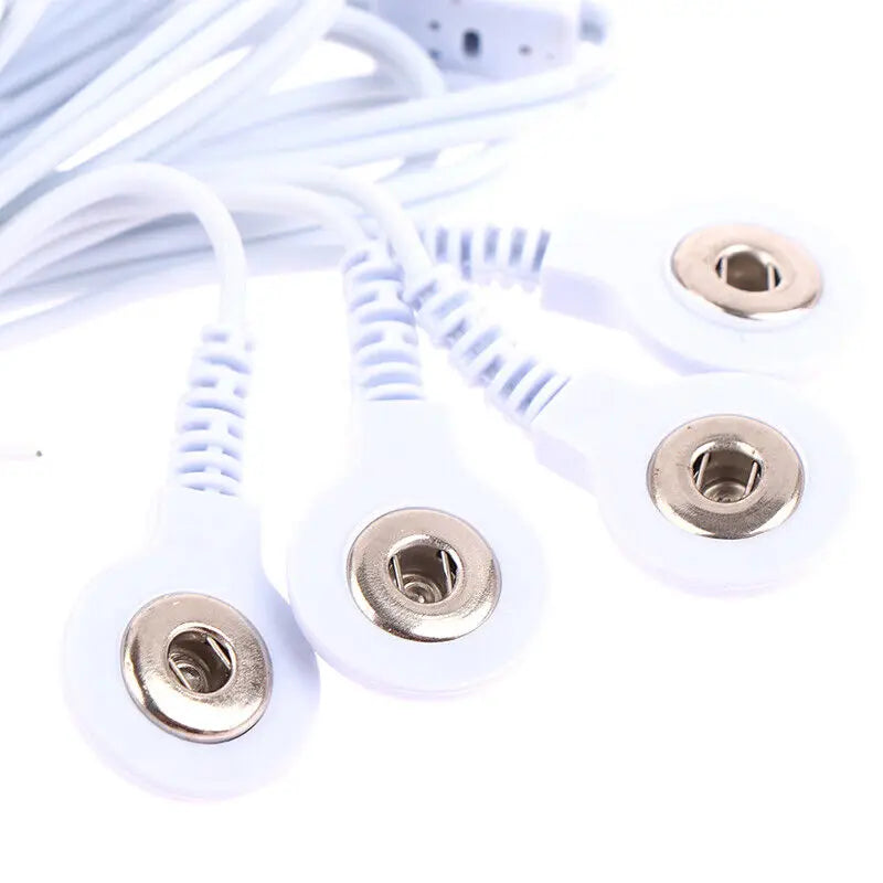 1pcs Durable 2/4-Way 3.5mm Connection Replacement Electrode Pads TENS Unit Lead Wires Cable For Tens EMS Standard Massager Tools