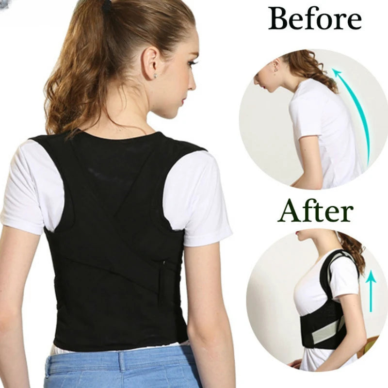 Children Adult Corset Back Posture Corrector Therapy Shoulder Lumbar Brace Spine Support Belt Posture Correction For Men Women