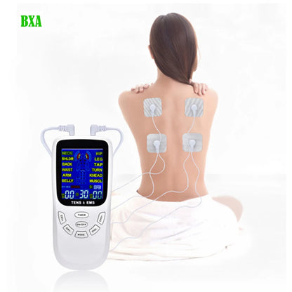 BXA 12 Modes Electrical Tens Pulse Massager Machine for Muscle Relax Pulse Massage EMS Muscle Stimulation Acupuncture Fat Burner