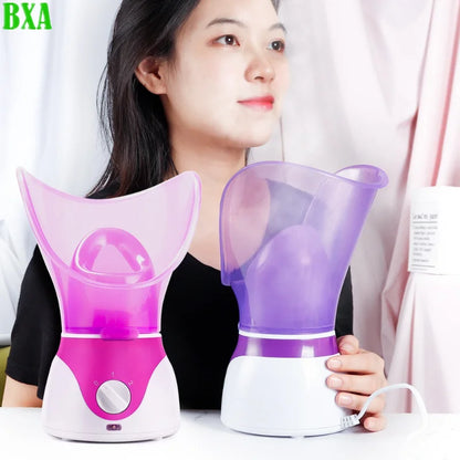 BXA Face Steamer Facial Heating Sprayer Skin Moisturizing Pore Cleaner Facial Hot Fog Steamer Home Care Skin Humidifier SPA