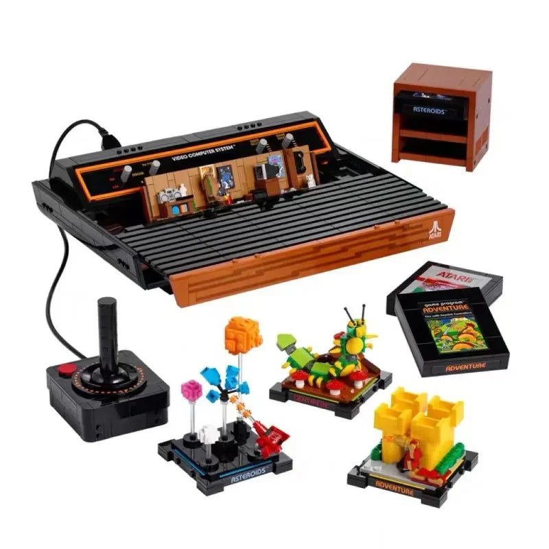 2023 New 63300 Atari 60234 Console Video Computer System Icons Model Building Blocks for Child Gift Assembly Bricks Set Toy