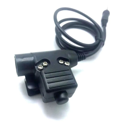 Yaesu U94 PTT Adapter plugs Vertex VX-6R VX-7R VX6R VX7R FT-270 Walkie Talkie Tactical Earpiece Headset Adapter