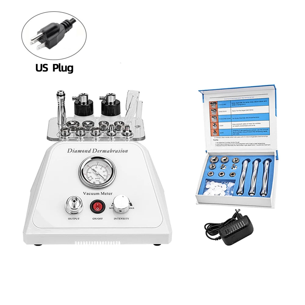 NEW Skin Diamond Micro-dermabrasion Machine Exfoliating Facial Dermabrasion Device Vacuum Wrinkle Removal Peeling Home Beauty