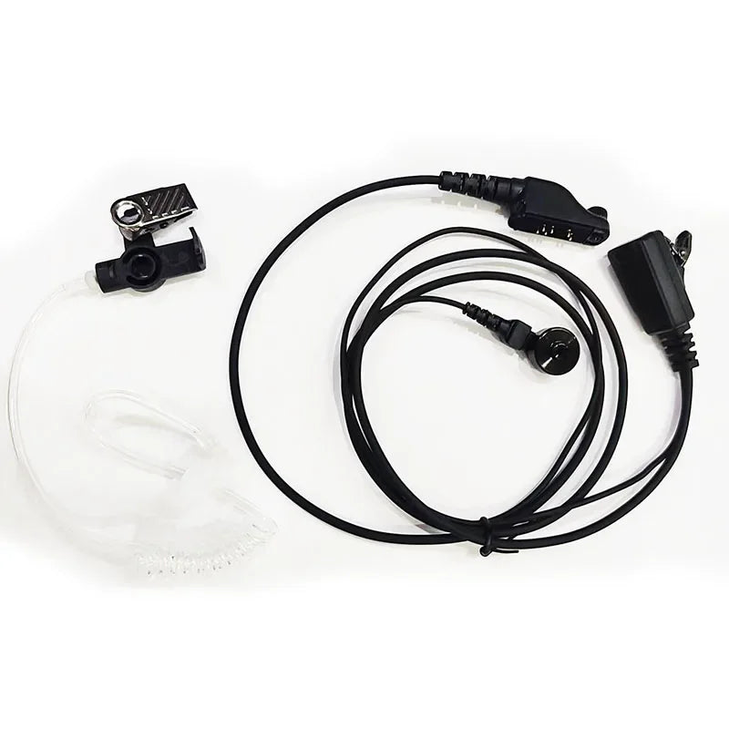 Covert Acoustic Air Tube Earpiece PTT Mic Microphone Headset For Icom IC-F51 IC-F40GS F30GS IC-F60 F80 IC-F3060 IC-M88 Radio