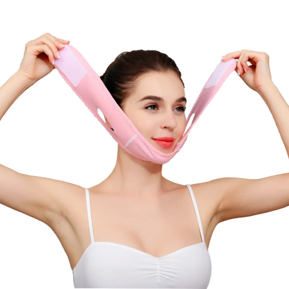 V-line Facial Shaper Elastic Facial Slimming Bandage Chin Cheek Lifting Belt Facial Skin Care Beauty Tool Facial Massage Belt