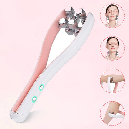 EMS Face Lifting Roller Double Chin V Face Shape Facial Massager Chin Cheek Slim Slim Face Lifting Belt Skin Care Tool