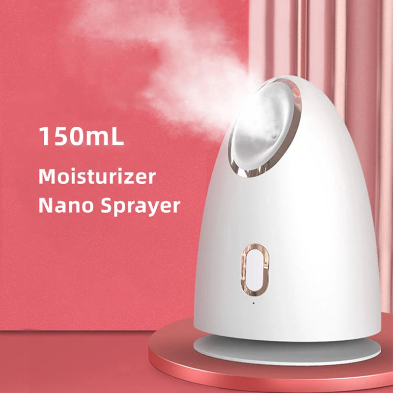 NEW 150mL Large Facial Steamer Hot Nano Spray Facial Moisturizing Skin Care Humidifier Nano Facial Spray Facial Spa Spray