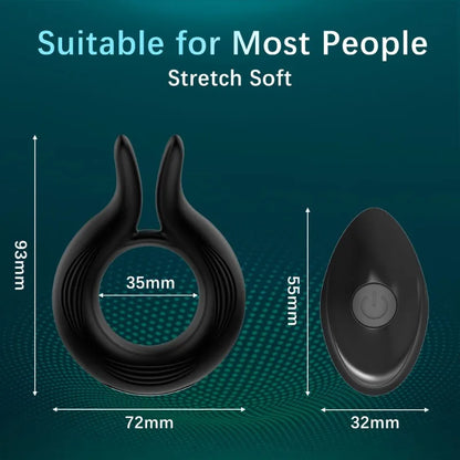 Vibrating Cock Ring for Men Penis Rings for Couples Sex Silicone Cock Ring Vibrator Adult Sensory Toys Erection Women Pleasure