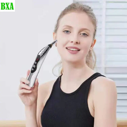 Rechargeable Electronic Acupuncture Pen Electric Meridians Laser Therapy Heal Massage Pen Meridian Energy Pen Relief Pain Tools