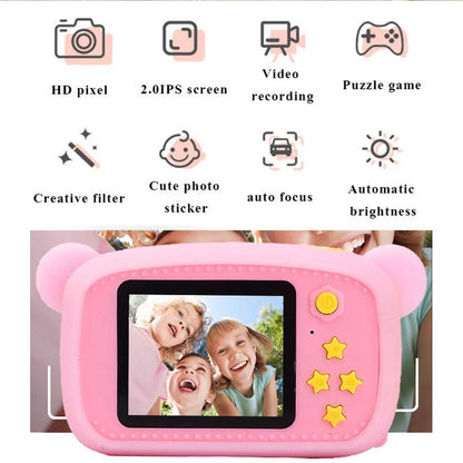 1080P Electronic Digital HD Camera Toys for Kids Cute Mini Pink Blue Video Cameras Children Camera Toys Girls Boys Birthday Gift