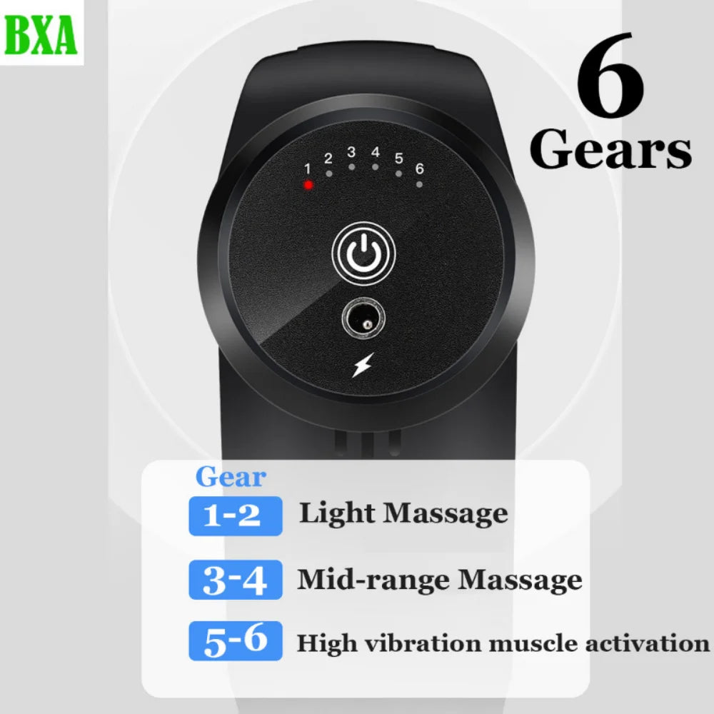 Deep Tissue Electric Massager Percussion Massager for Neck Relief, Muscle Relaxation, Pain Relief, Fitness 3000mAh 6-Speed