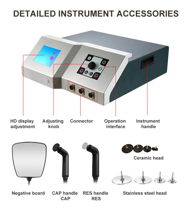 448K High Frequency Slimming/Diathermy therapy Cet Ret Body Physiotherapy Machine Rehabilitation Muscle Relaxation Massager