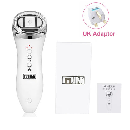 Upgraded Mini Hifu Ultrasonic Face Machine for Home Use with Hifu EMS LED Professional Machine Face Lift To Remove Wrinkles