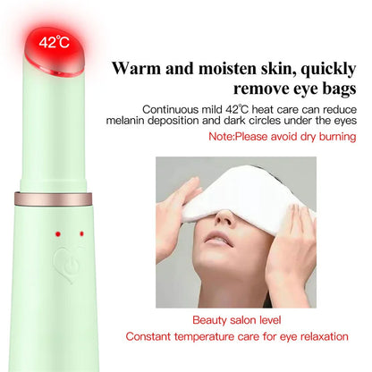 NEW Ionic Eye Massage Stick 42 Heating Eliminates Eye Bags Puffiness Dark Circles Facial Skin Care Anti-wrinkle Rechargeable