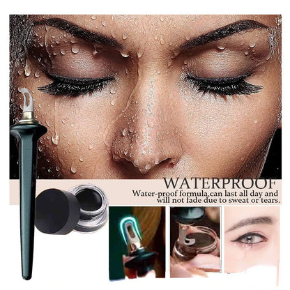 Silicone Eyeliner Guide Tool Hyper Easy No-Skip Eye Makeup Styling Drawing Guide Gel Reusable Eyebrows Eye Shadow Brush Tool