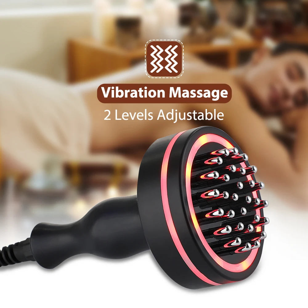 Electric Scraping Lymphatic Cupping Melon Sand Device Treatment Massager Body Relax Stimulation Acupoint Detoxification Machine