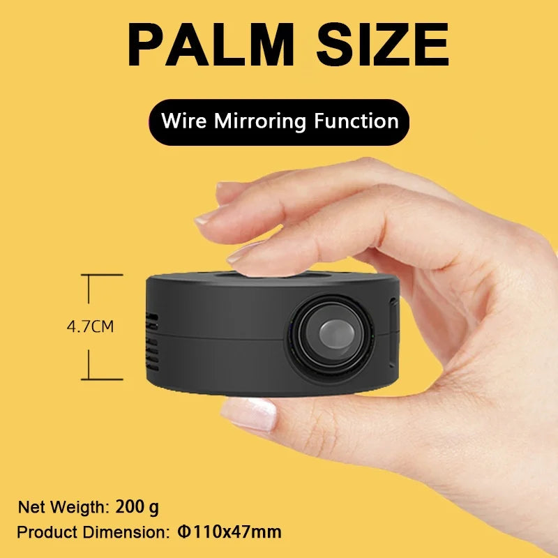 Wholesale YT200 Mini LED Home Projector - Portable 1080P HD Miniature Projection Device