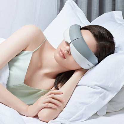 EYE5 Eye Massager Heating Eye Mask With Music Compression Massage For Migraine, Eye Strain, Dark Circles Relief Improve Sleep