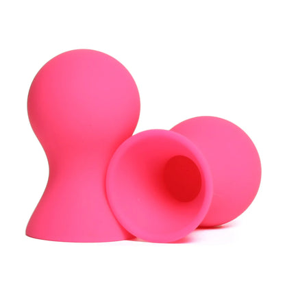 A Pair Silicone Nipple Sucker Pump Suction Cup Breast Massager Clitoris Stimulator Sex Toys for Man Woman Flirting Products