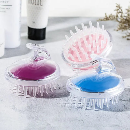 Washing Hair Brush Head Health Massage Comb Washing Hairartifact Bath Comb Adult Baby Shampooer Stop Itch Silicone Brush