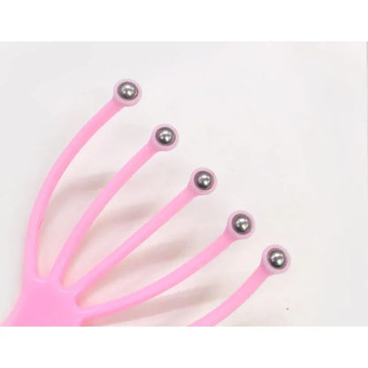 Soft Handheld Head Scalp Massager Neck Ball Comb Roller Five Finger Claws Steel Relax SPA Hair Care for Scratching Head Relief