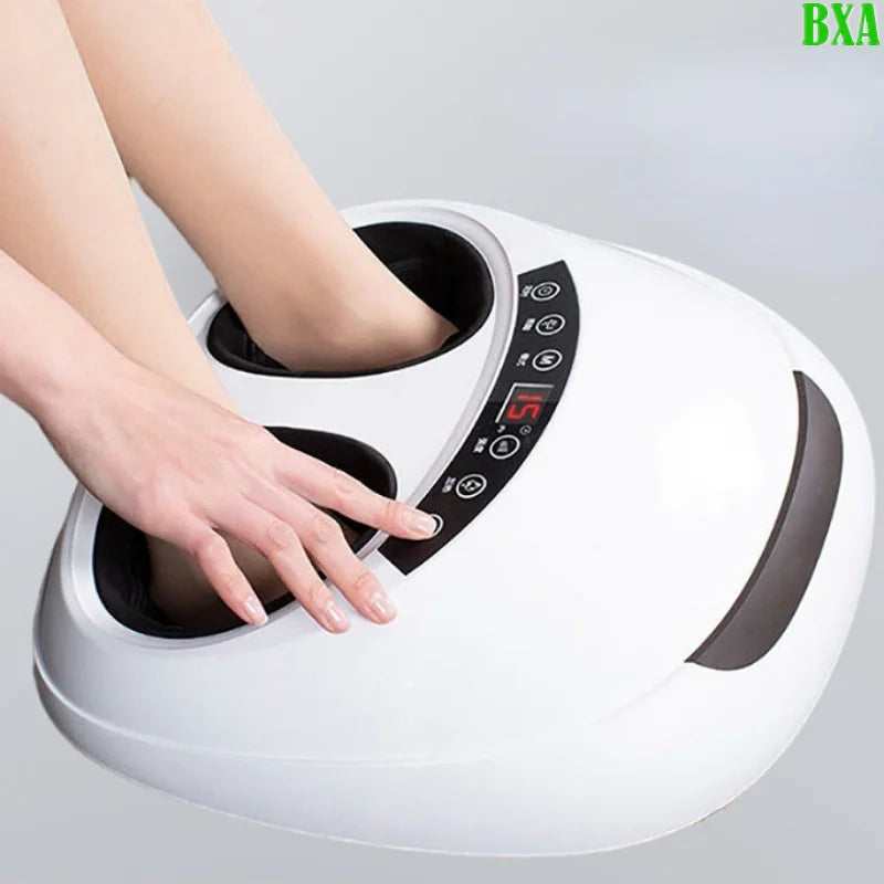 New 220V Electric Antistress 3D Shiatsu Kneading Air Pressure Foot Massager Infrared Foot Care Machine Heating Deep Relax