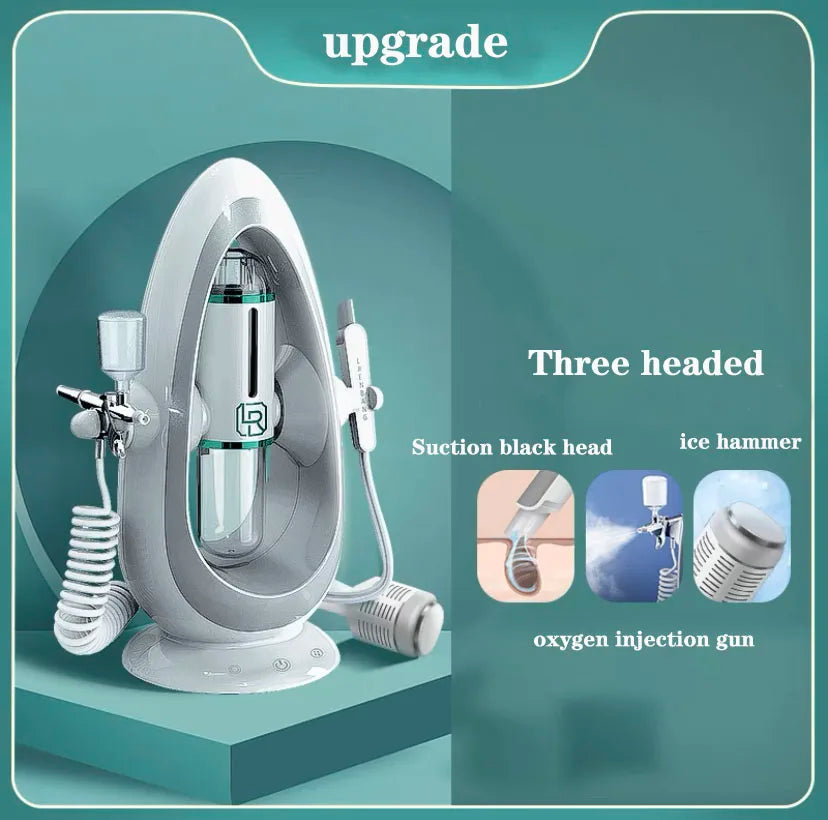 New Small Bubble Oxygen Injection Instrument Hydra Dermabrasion Aqua Peeling  Beauty Device Facial Cleansing Suction Blackhead