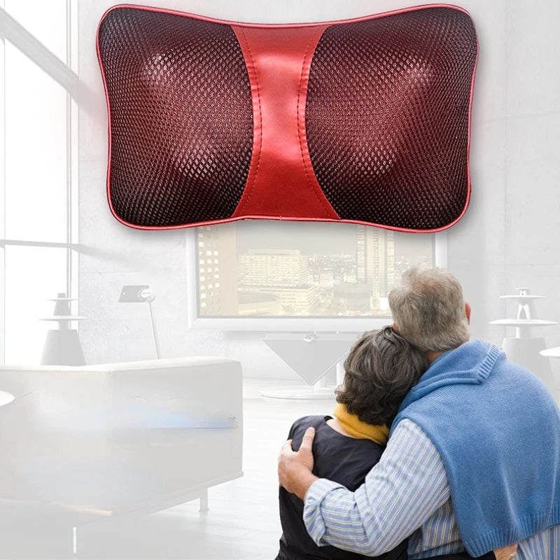 Electric Heading Massager Pillow 3 speed Head Relax Electric Shoulder Back Shiatsu Neck Massager Multifunctional for Car Home