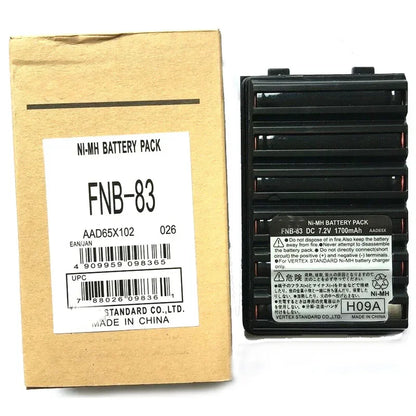 1700mAh FNB-83 Walkie Talkie Battery For Yaesu Vertex Radio FT-60E FT-60 VXA-300 VX-110 VX-120 VX-150 fit FNB-V57 FNB-64 FNB-V94