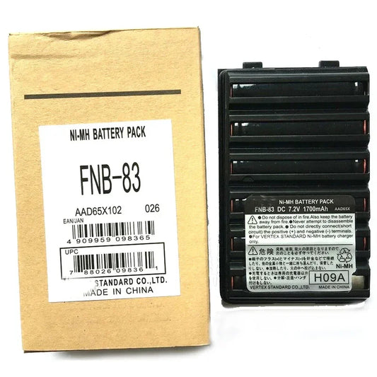 1700mAh FNB-83 Walkie Talkie Battery For Yaesu Vertex Radio FT-60E FT-60 VXA-300 VX-110 VX-120 VX-150 fit FNB-V57 FNB-64 FNB-V94