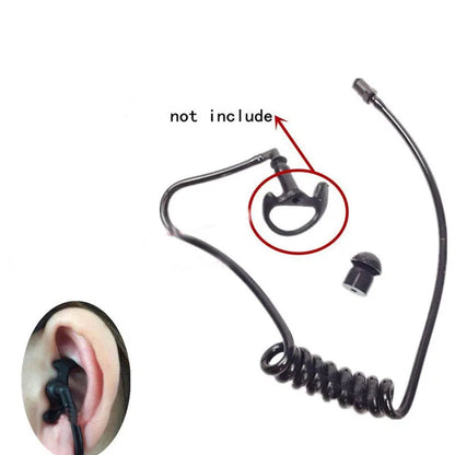 10PCS Replacement Acoustic Coil Air Tube for Motorola Baofeng Kenwood Radio Walkie Talkie PTT Mic Microphone Earphone Headset