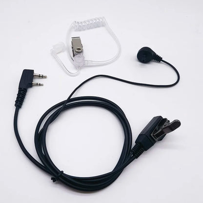 10pcs Baofeng Walkie Talkie Radio 2 Pin Covert Acoustic Air Tube PTT Mic Microphone Earphone Earbud Headset Earpiece Headphone